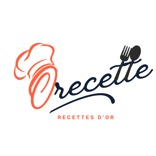 Logo du site Orecette – Un emblème circulaire avec une toque de chef, des ustensiles et des ingrédients, reflétant des recettes savoureuses et originales.