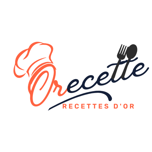 Logo du site Orecette – Un emblème circulaire avec une toque de chef, des ustensiles et des ingrédients, reflétant des recettes savoureuses et originales.